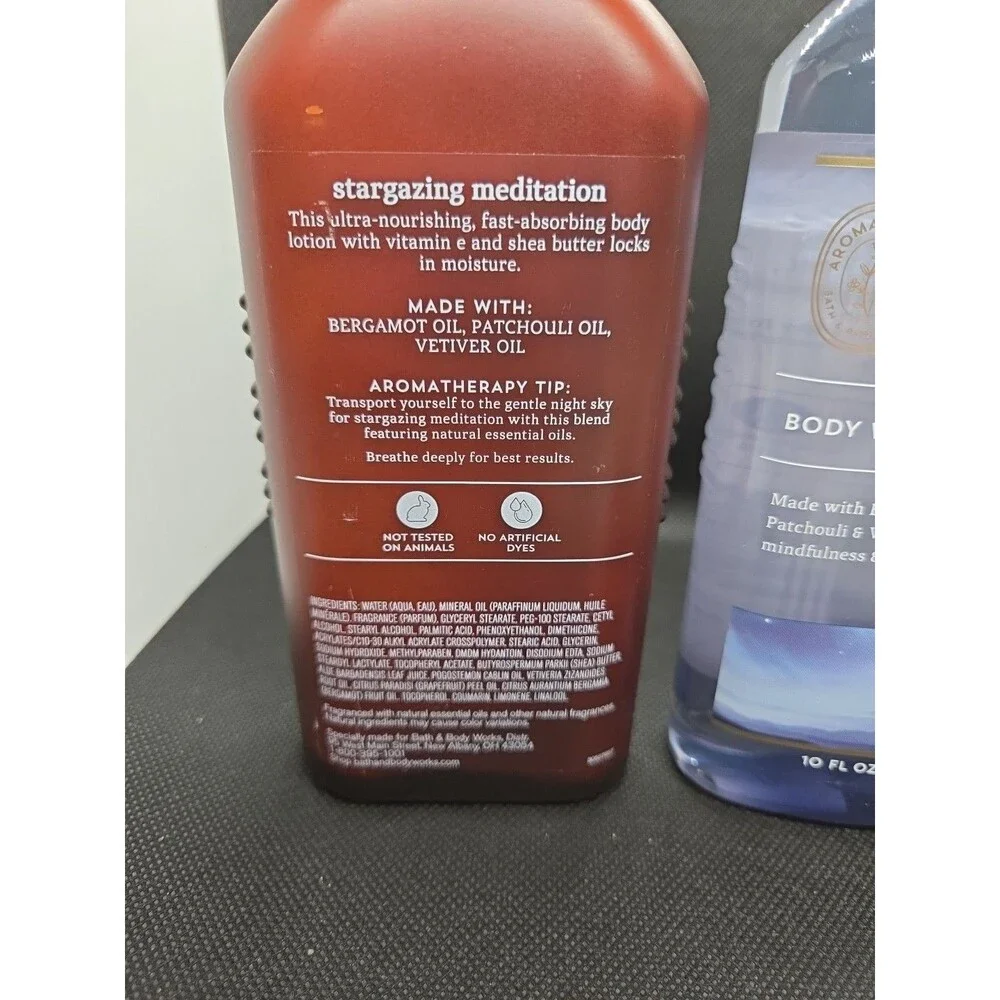 Bath & Body Works STARGAZING MEDITATION BODY LOTION, BODY WASH & FOAM BATH HB10